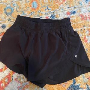 Lululemon Track That High Rise Shorts 3” Size 8 Black